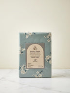Serene Slate Floral Pattern Fitted Bedsheet