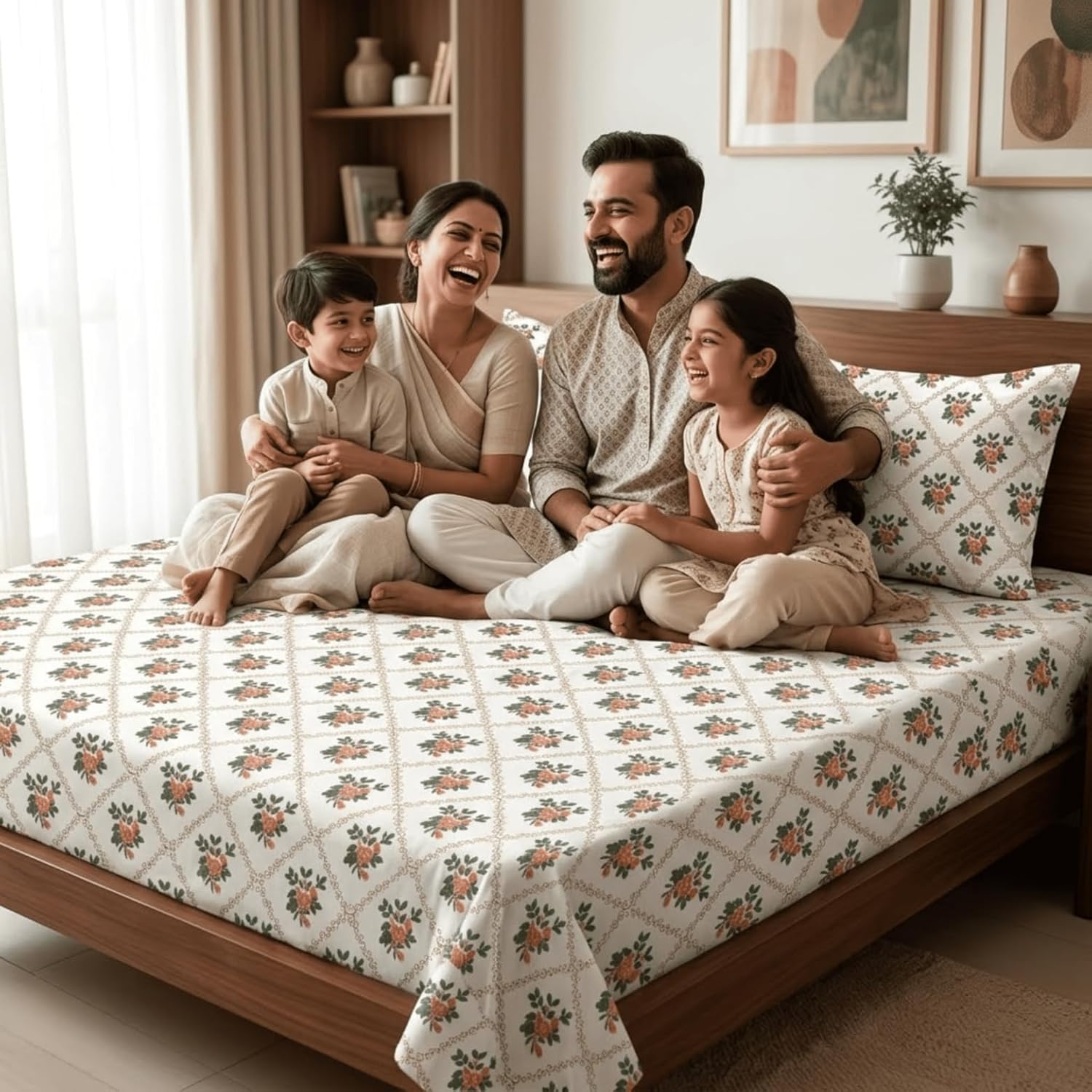 KNOT & TALES Rosewood Comfortable Bedding Set