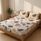 Boho Leafscape Pattern  Bedsaheet