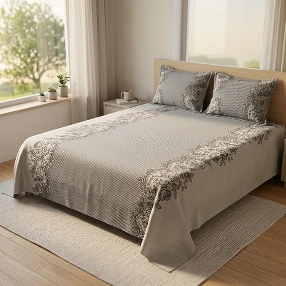 Heritage Floral Border Bedsheet