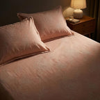 Aesthetic Blush Floral Pattern Bedsheet