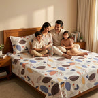 Boho Leafscape Pattern  Bedsaheet