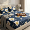 Twilight Petals Pattern Vintage Navy