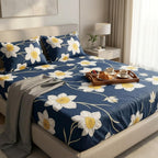 Twilight Petals Pattern Vintage Navy