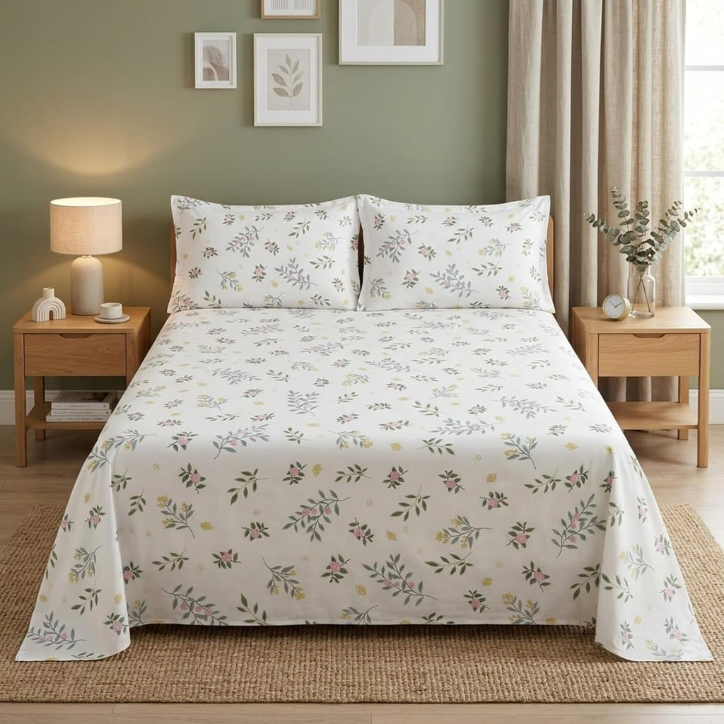 KNOT & TALES Double Printed Bedsheet Set