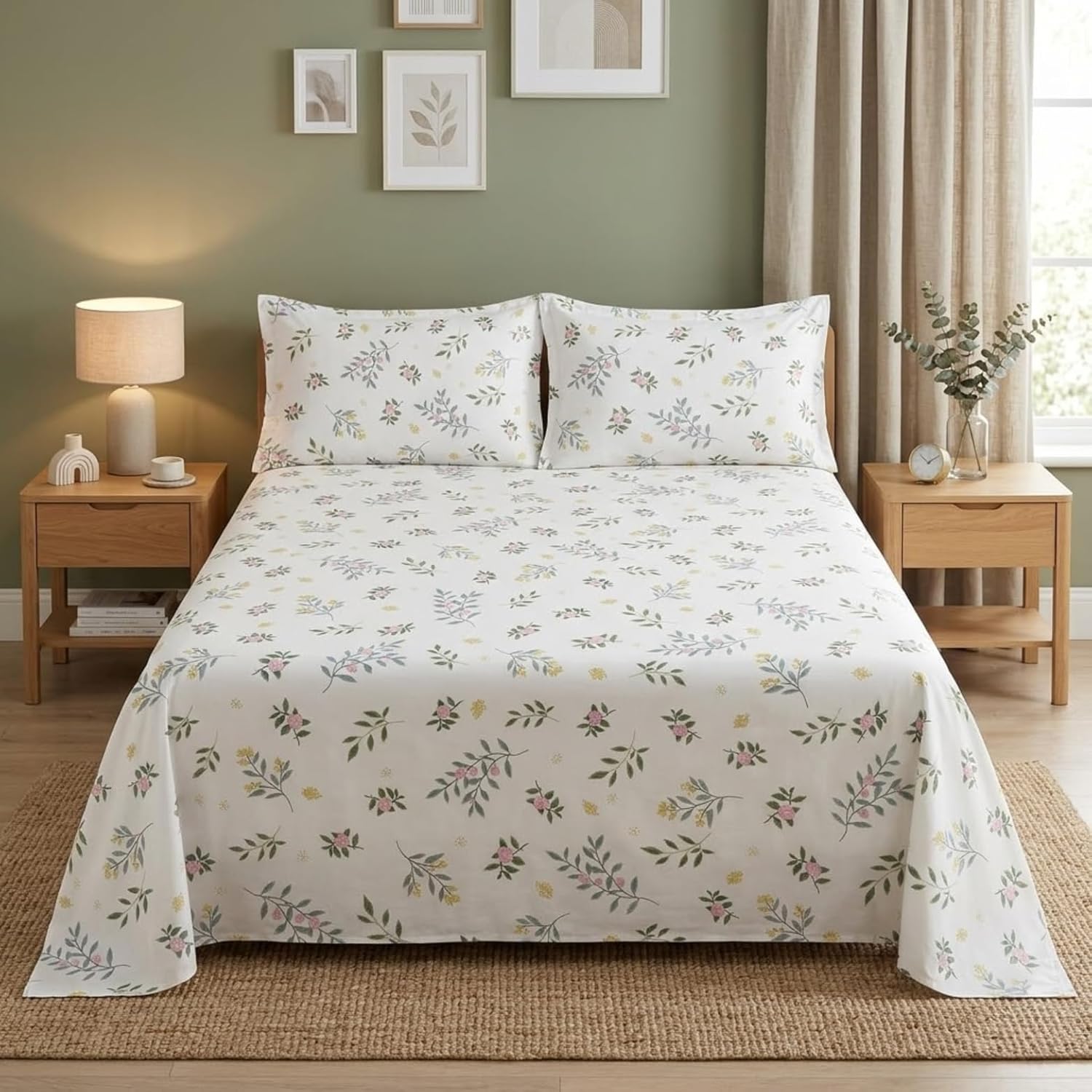 KNOT & TALES Double Printed Bedsheet Set