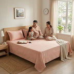 Aesthetic Blush Floral Pattern Bedsheet