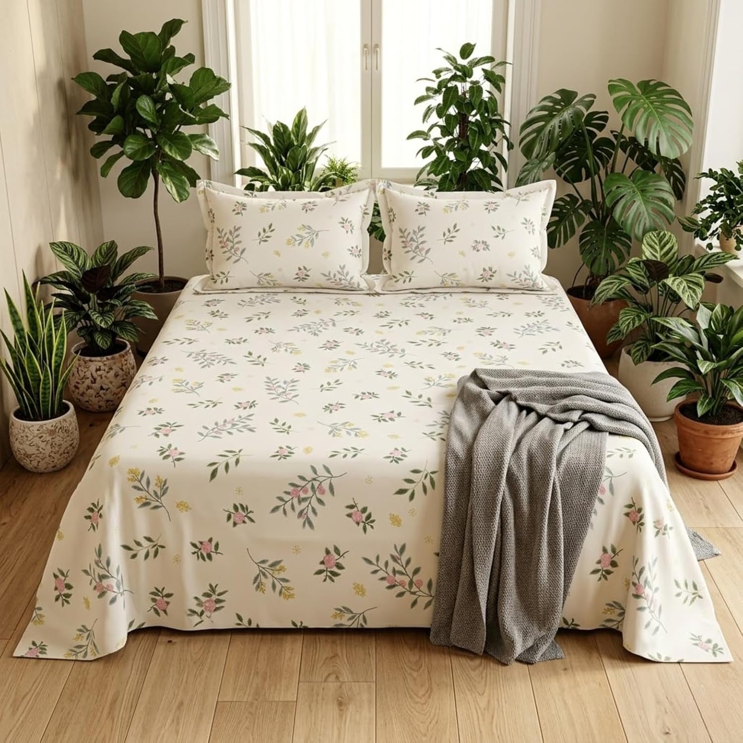 KNOT & TALES Double Printed Bedsheet Set