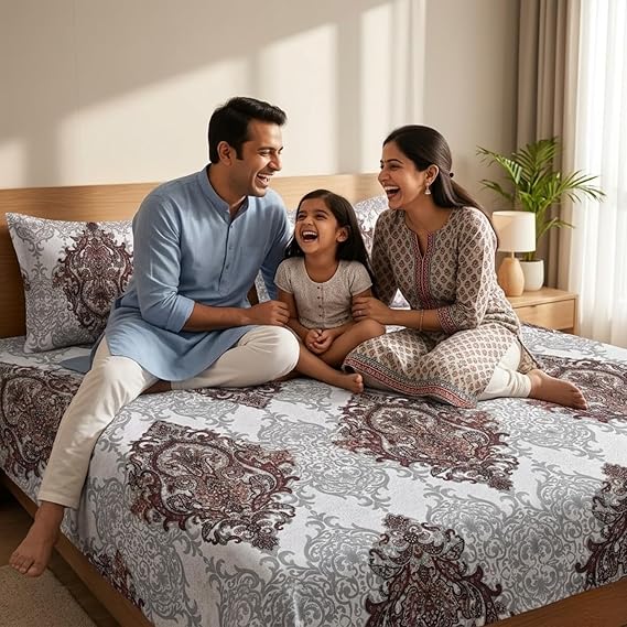 Soft Breathable Printed Bed Sheet