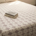 Earthy Brown Botanical Print Flat Sheet