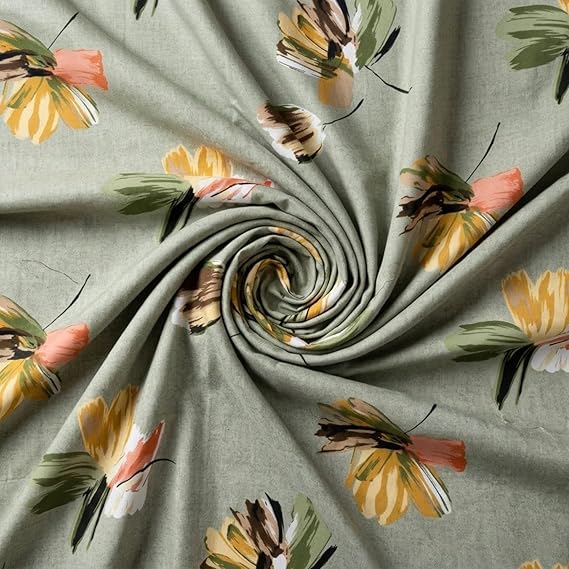 Elegant Sage Bloom Floral Print