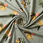 Elegant Sage Bloom Floral Print
