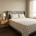Earthy Brown Botanical Print Flat Sheet