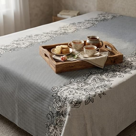 Heritage Floral Border Bedsheet