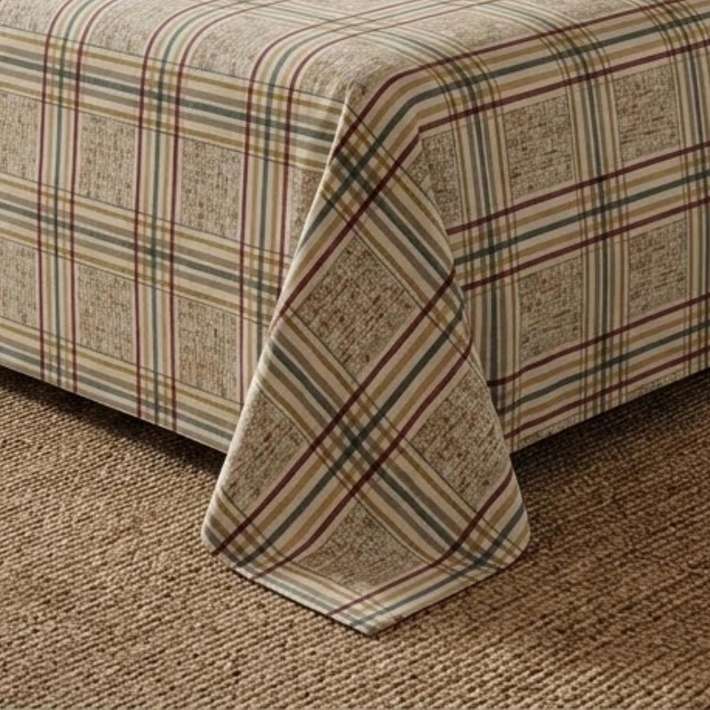 Heritage Weave Pattern Oatmeal Beige Printed