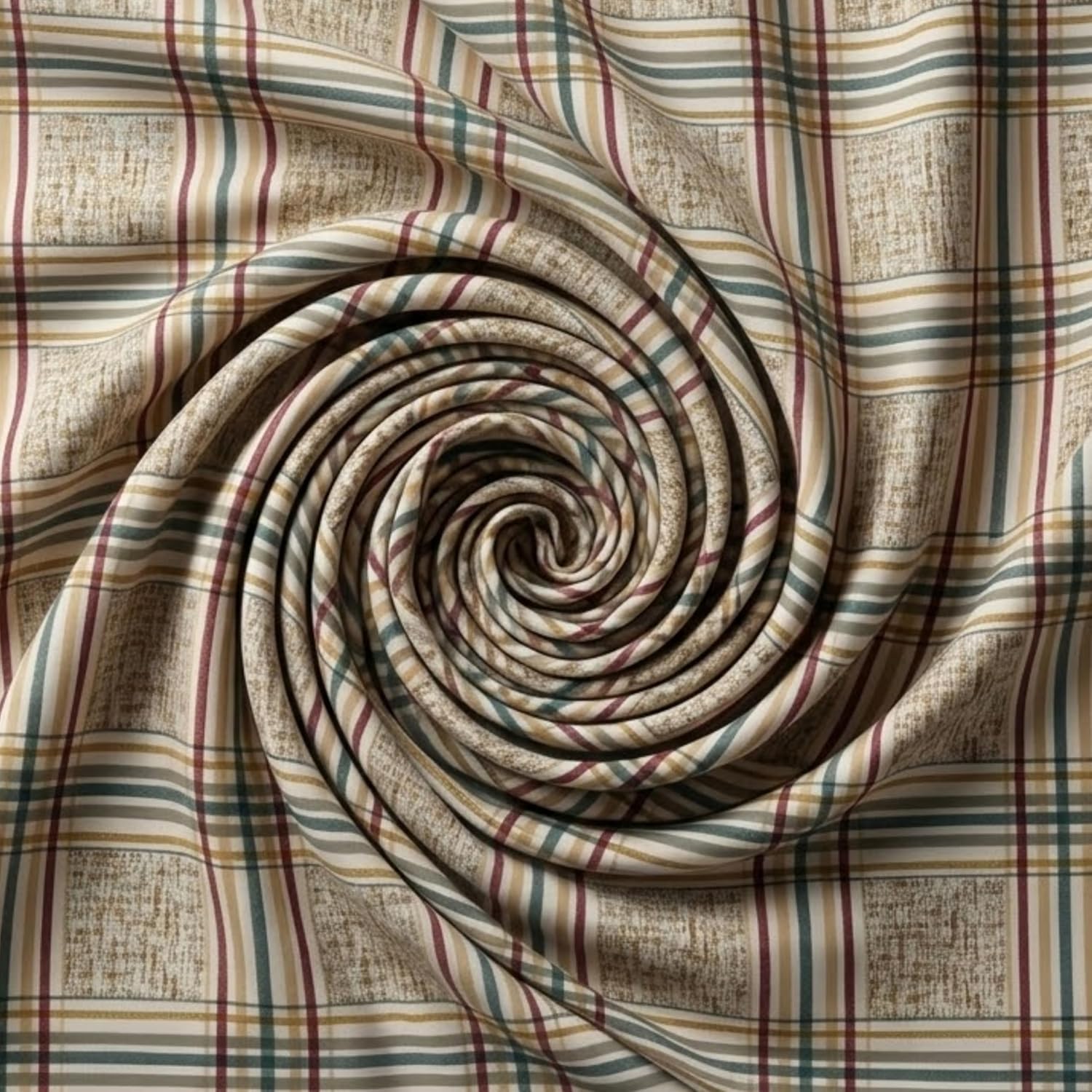 Heritage Weave Pattern Oatmeal Beige Printed